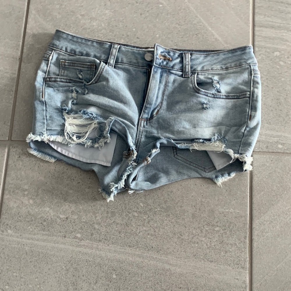 Woman’s ripped jeans shorts. Victoria’s Secret PINK. Gently used.